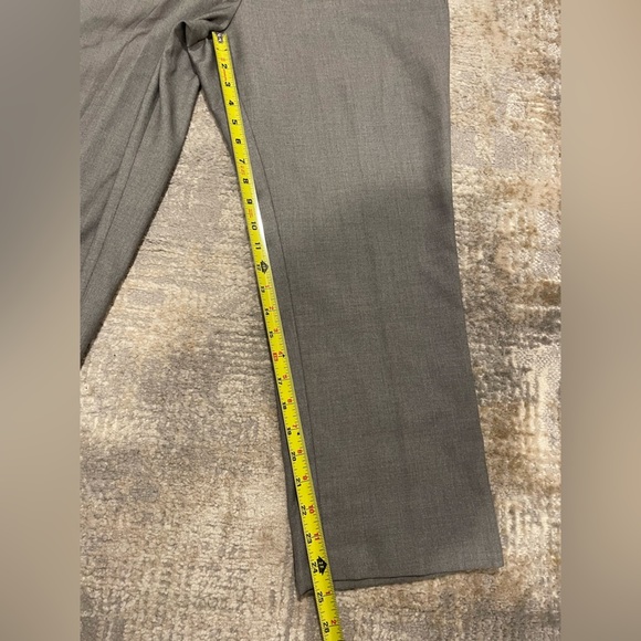 Calvin Klein Suit Blazer Jacket & Ankle Pants Gray Size 12 Turn Lock Buttons - Picture 12 of 12